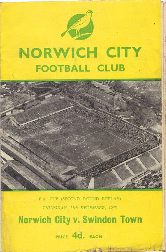 <b>Thursday, December 11, 1958</b><br />vs. Norwich City (Away)